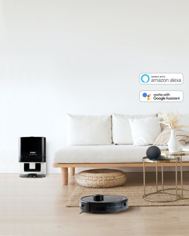 Robotický vysavač s čistící stanicí a mopem - DOMO DO7298S