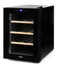 Domácí vinotéka na 12 lahví - černá - PRIMO PR190WK