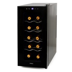 Domáca vinotéka na 10 fliaš - čierna - PRIMO PR170WK