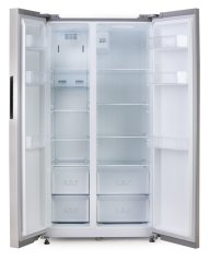 Dvoudveřová lednice s mrazákem - stříbrná - DOMO DO99506M