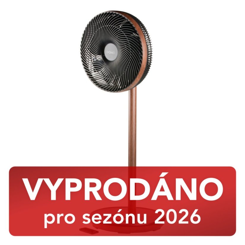 Stojanový ventilátor s 3D osciláciou - Wood Style - DOMO DO8155
