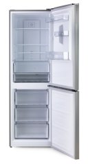 Lednice kombinovaná s mrazákem dole - stříbrná - DOMO DO91337C