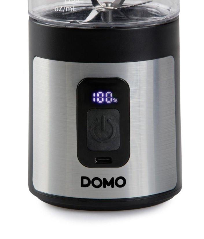 Aku smoothie mixér Blender-to-go 120W - černý - DOMO DO751BL