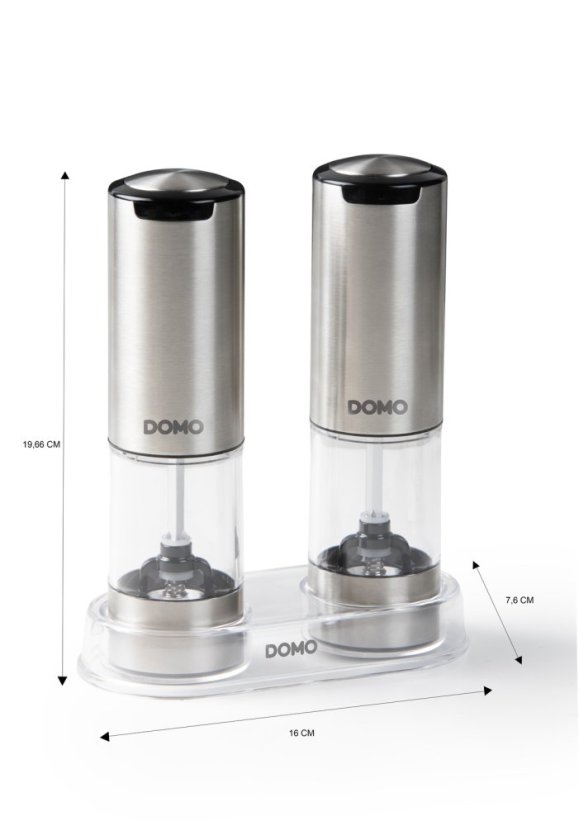 Sada elektrických mlýnků na koření - DOMO DO3102