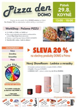 Leták - Pizza den ve Kdyni 29.8.2025