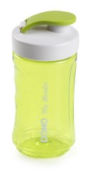 Fľaša na smoothie transparentná zelená 300 ml - DOMO DO436BL-BK