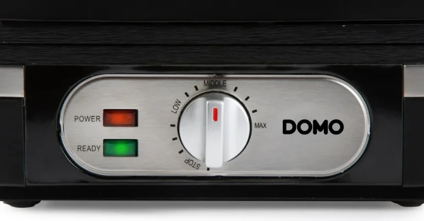 Vaflovač 4x7 s termostatem - černý - DOMO DO9275W