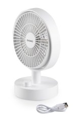 Stolný USB aku ventilátor s osciláciou - DOMO DO8151