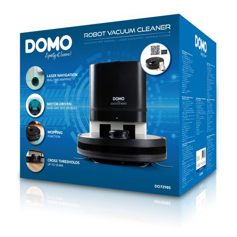 Robotický vysavač s čistící stanicí a mopem - DOMO DO7298S