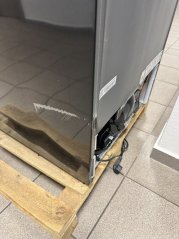 Retro lednice s mrazákem dole - Outlet - DOMO DO91706R/B