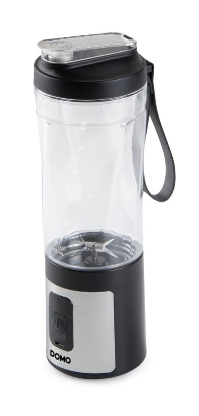 Aku smoothie mixér Blender-to-go 120W - černý - DOMO DO751BL