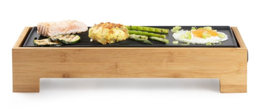 Stolný elektrický gril Plancha - Bamboo Style - DOMO DO9270G