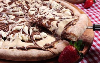 Čokoládová pizza Čokoládová pizza