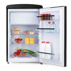 Retro lednice s mrazákem uvnitř - černá - PRIMO PR163RKMZ