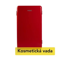 Retro lednice s mrazící přihrádkou - červená - Outlet - PR152RKR/B