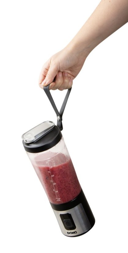 Aku smoothie mixér Blender-to-go 120W - černý - DOMO DO751BL