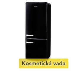 Retro lednice s mrazákem dole - Outlet - DOMO DO91706R/B