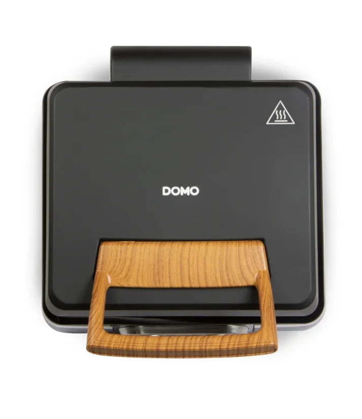 Vaflovač 4x7 s termostatem a časovačem - černý - DOMO DO9281W