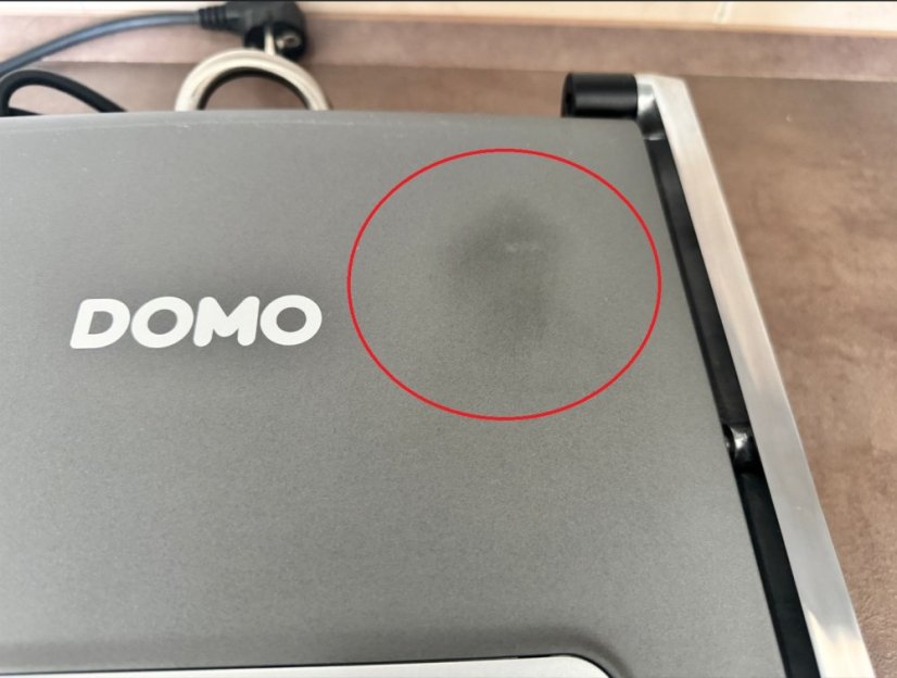 Kontaktní gril panini Cool Touch - Outlet - DOMO DO9225G/B