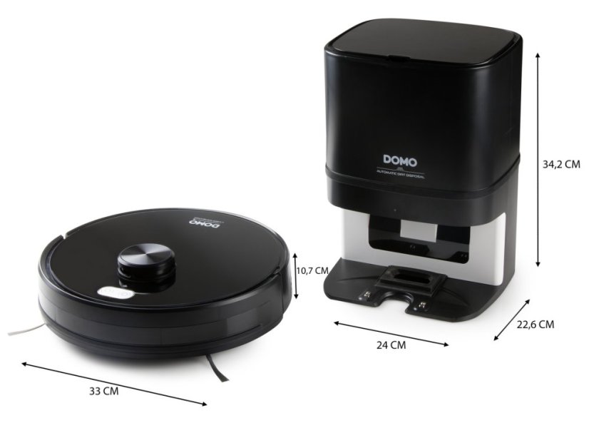 Robotický vysavač s čistící stanicí a mopem - DOMO DO7298S