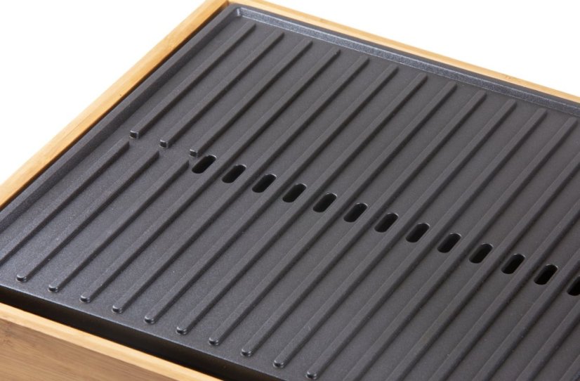 Stolný elektrický gril Plancha - Bamboo Style - DOMO DO9271G