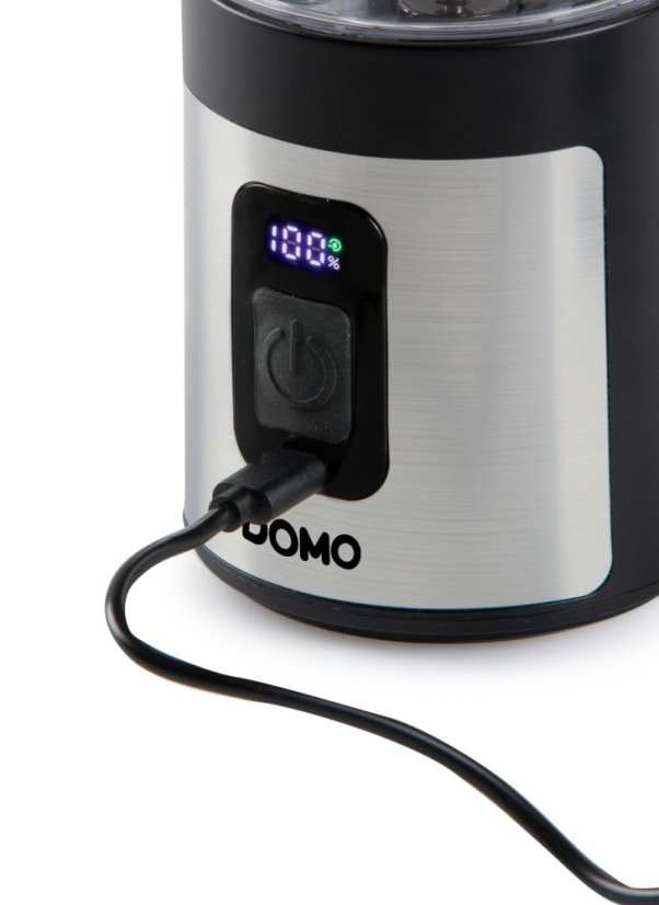 Aku smoothie mixér Blender-to-go 120W - černý - DOMO DO751BL