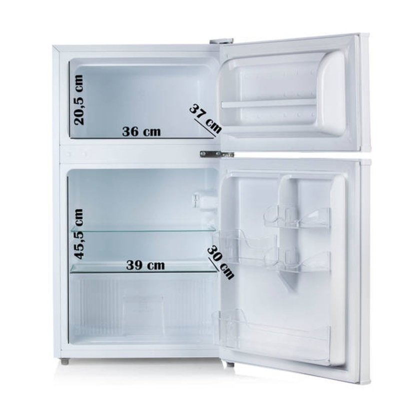 Lednice s mrazákom hore - biela - Primo PR156FR