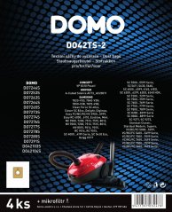 Vrecká do vysávača 4 ks - textilné, 4 l - DOMO DO42TS-2