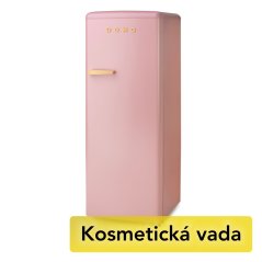 Retro lednice s mrazákem uvnitř - růžová - DOMO DO91708R