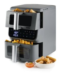 Vertikální dvojitá horkovzdušná fritéza 3,5+6,5 l - DOMO DO550FR