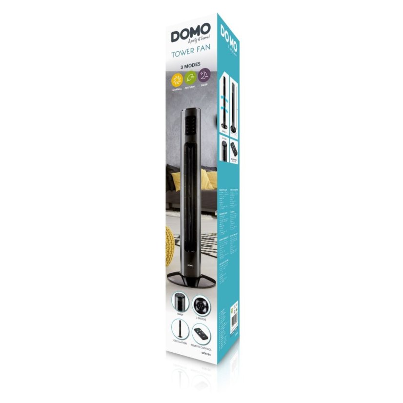 Ventilátor stĺpový - s diaľkovým ovládaním - DOMO DO8124