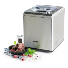 Zmrzlinovač s kompresorom - nerezový - PRIMO PR408IM