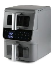 Vertikálna dvojitá teplovzdušná fritéza 3,5+6,5 l - DOMO DO550FR