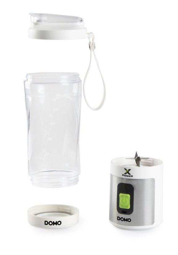 Aku smoothie mixér X-Power to go 120W - bílý - DOMO DO752BL