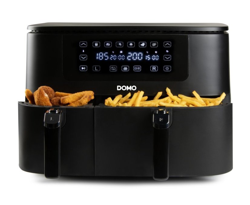 Dvojitá horkovzdušná fritéza 3+6 l - digitální - DOMO DO546FR