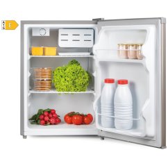Lednice s mrazící přihrádkou - stříbrná - PRIMO PR154FR