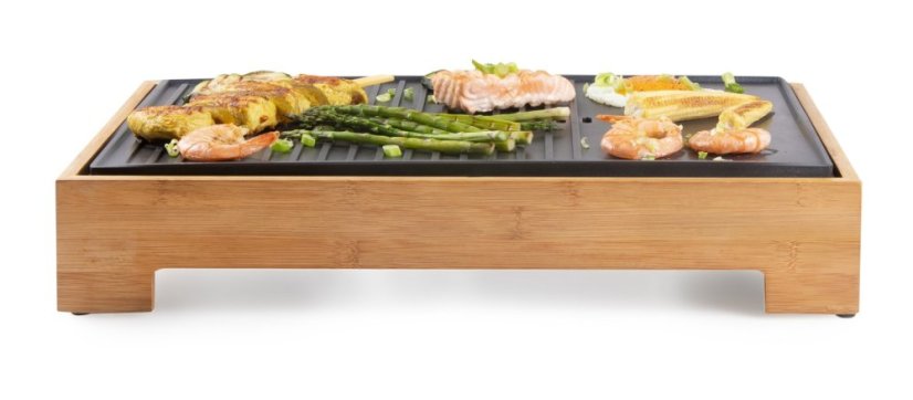 Stolný elektrický gril Plancha - Bamboo Style - DOMO DO9271G