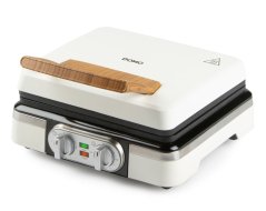 Vaflovač 4x7 s termostatom a časovačom - biely - DOMO DO9280W