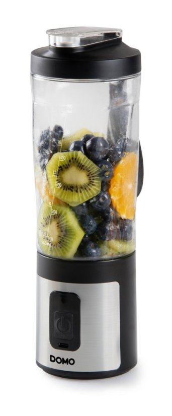 Aku smoothie mixér Blender-to-go 120W - černý - DOMO DO751BL