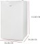 Lednice s mrazákem uvnitř - bílá - Outlet - PR174FR/B