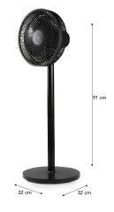 Stojanový ventilátor 2v1- černý - DOMO DO8157