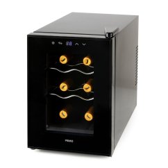 Domácí vinotéka na 6 lahví - černá - PRIMO PR168WK