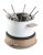 Fondue - bílý - dřevěný vzhled - DOMO DO736F