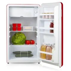 Retro lednice s mrazící přihrádkou - červená - PRIMO PR152RKR