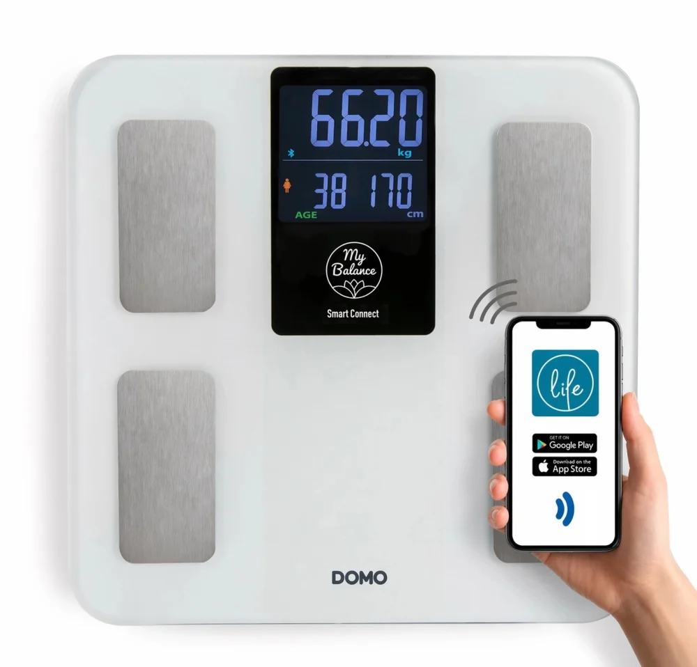 Levně Chytrá osobní váha digitální My Balance - DOMO DO9305W