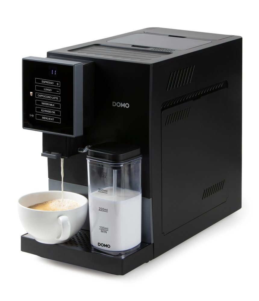 Automatický Espresso kávovar - černo šedý - DOMO DO744K