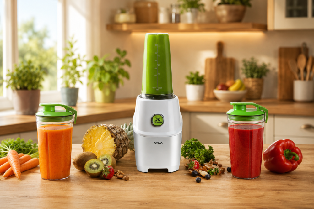 Smoothie nutri mixér X-Power 1 000W - DOMO DO700BL