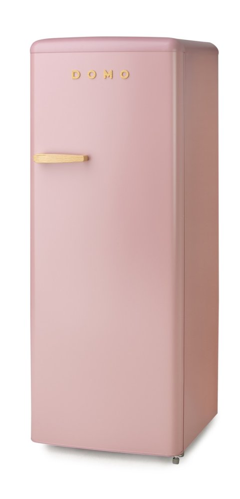 Levně Retro lednice s mrazákem uvnitř - růžová - DOMO DO91708R